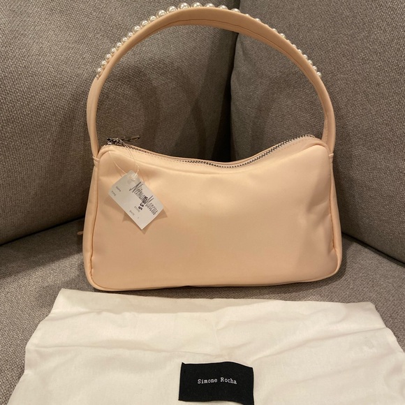 NEW Simone Rocha Pink Bow Pearl Bag - Picture 10 of 14